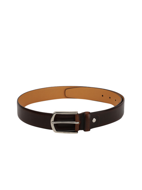 

Allen Solly Men Brown Textured Leather Belt