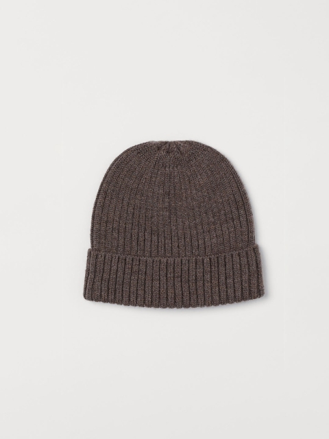 

H&M Kids Brown Solid Wool Beanie, Beige