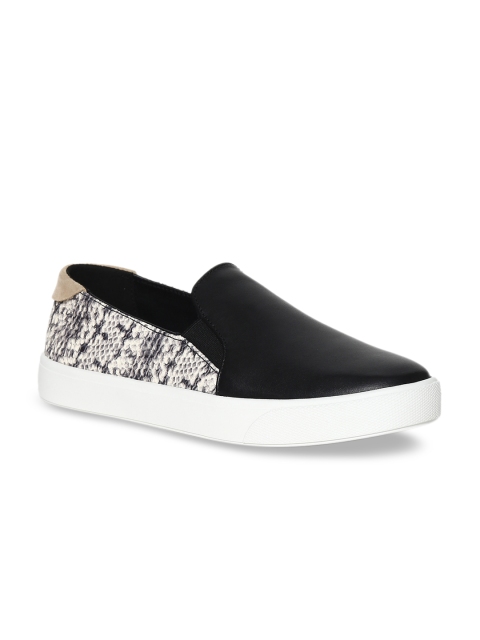 

Cole Haan Women Black Lightweight Slip-On Leather Sneakers