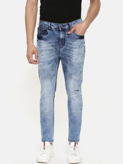 

CINOCCI Men Blue Slim Fit Mid-Rise Clean Look Jeans