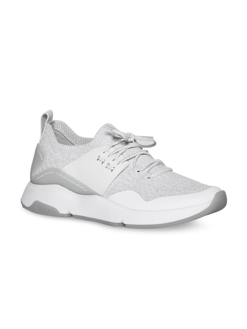 

Cole Haan Women Grey Woven Design Mid-Top Sneakers
