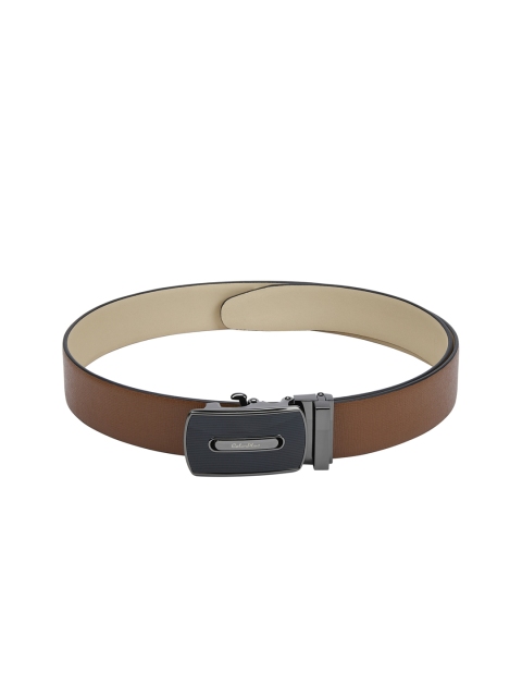 

ColorPlus Men Brown Solid Leather Belt