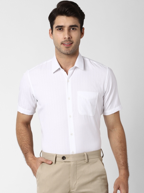 

Peter England Men White Regular Fit Solid Formal Shirt