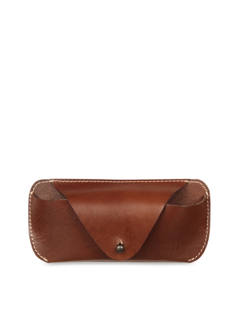

ECHT Unisex Brown Solid Leather Spectacle Case