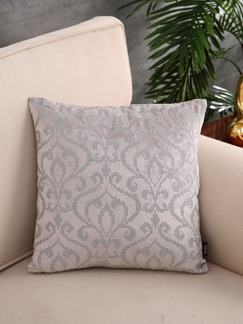 

Pure Home and Living Silver-Toned Ethnic Motifs Single Aayna Cushion Cover