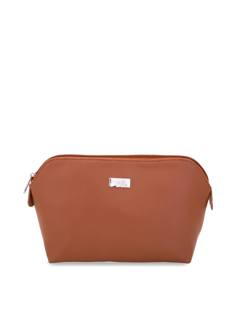 

yelloe Women Brown Solid Toiletry Bag