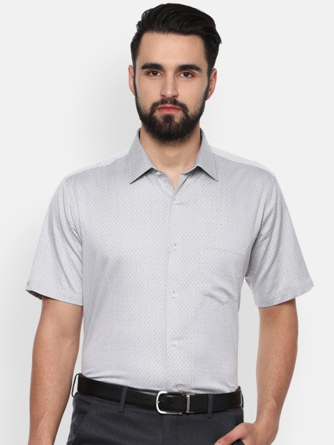 

Van Heusen Men Grey Regular Fit Printed Formal Shirt