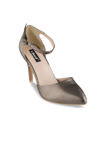 

Sherrif Shoes Women Champagne-Toned Solid Pumps
