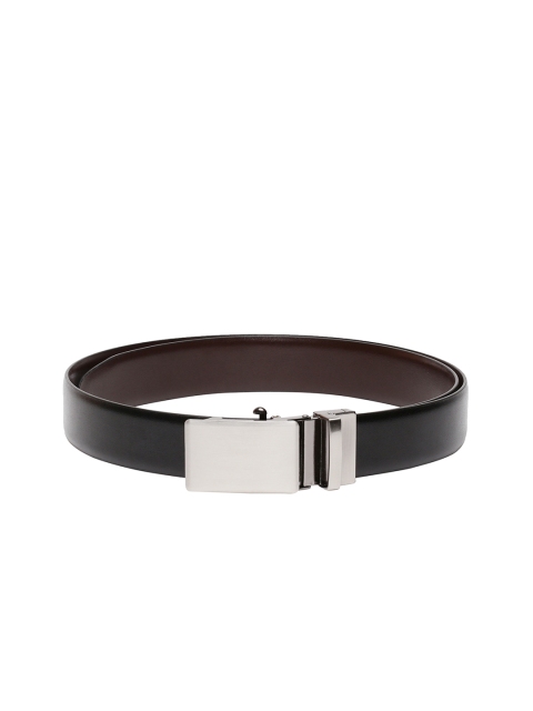 

CRUSSET Men Black & Brown Solid Leather Reversible Belt