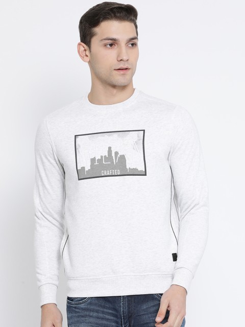 

Richlook Men Off-White Printed Sweatshirt
