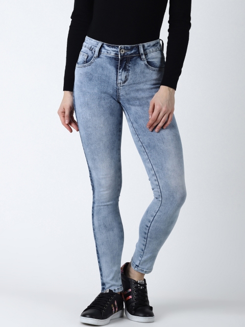 

Deal Jeans Women Blue Slim Fit Mid-Rise Clean Look Jeans