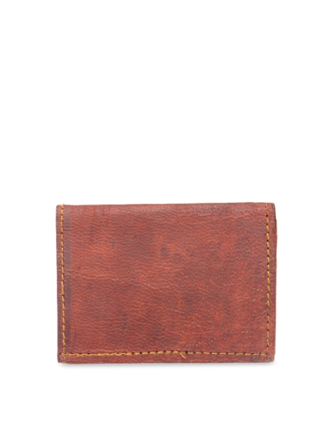 

DUGRISTYLE Men Brown Textured Two Fold Wallet