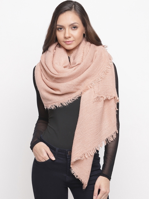 

Tossido Women Peach-Coloured Solid Muffler