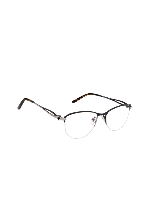 

Cardon Women Black Solid Half Rim Oval Frames EWCD2046
