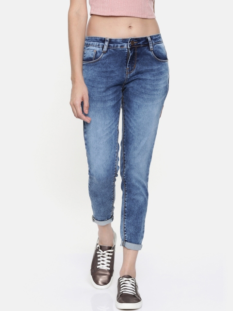 

ZHEIA Women Blue Skinny Fit Mid-Rise Clean Look Jeans