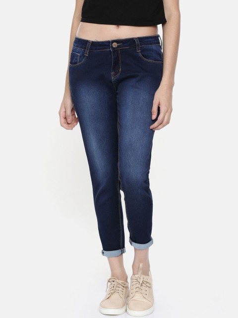 

ZHEIA Women Navy Blue Skinny Fit Mid-Rise Clean Look Jeans