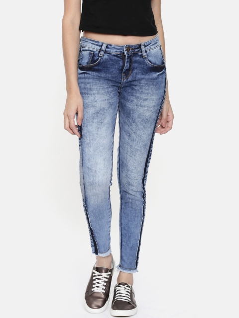 

ZHEIA Women Blue Skinny Fit Mid-Rise Clean Look Jeans
