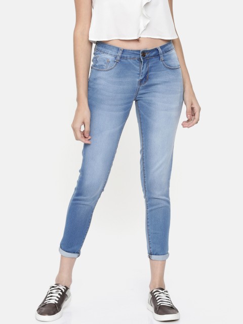 

ZHEIA Women Blue Skinny Fit Mid-Rise Clean Look Jeans