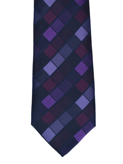 

Calvadoss Purple & Lavender Checked Broad Tie