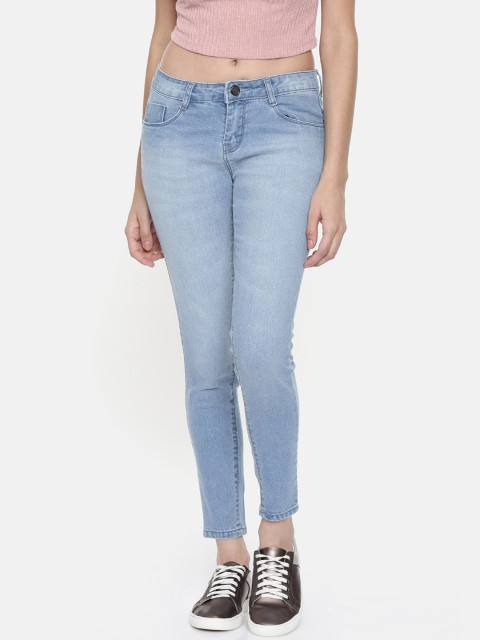 

ZHEIA Women Blue Skinny Fit Mid-Rise Clean Look Jeans