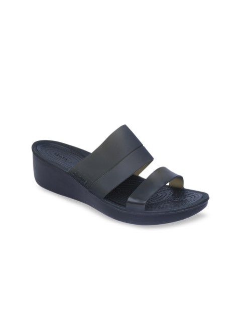 

Crocs Women Black Solid Wedges