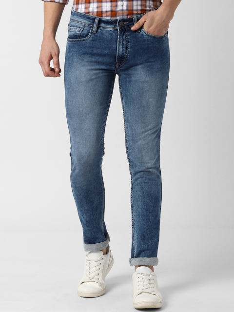 

Peter England Casuals Men Blue Slim Fit Mid-Rise Clean Look Stretchable Jeans