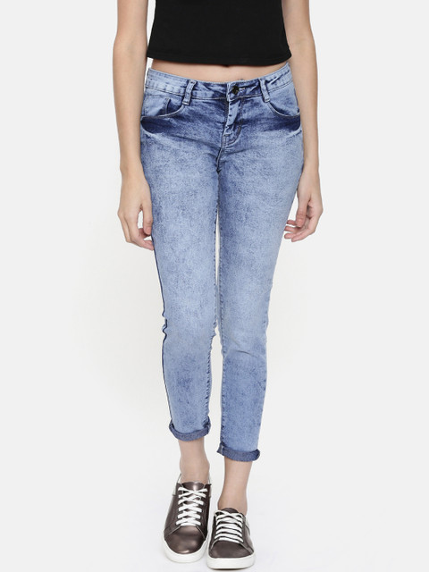 

ZHEIA Women Blue Skinny Fit Mid-Rise Clean Look Jeans