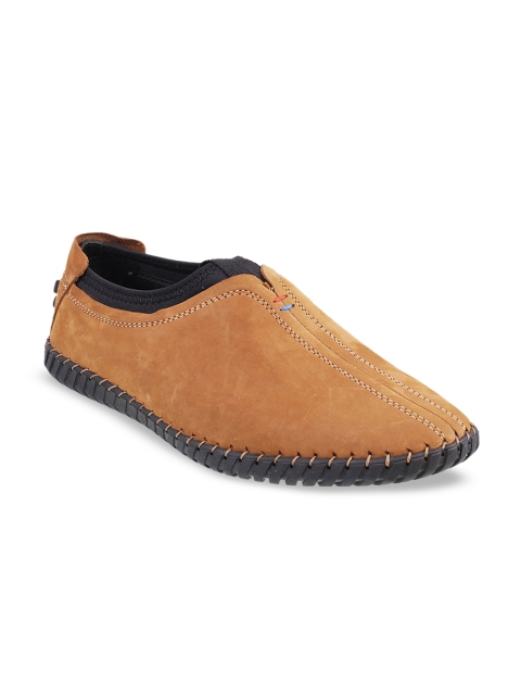 

Mochi Men Tan Brown Slip-On Sneakers