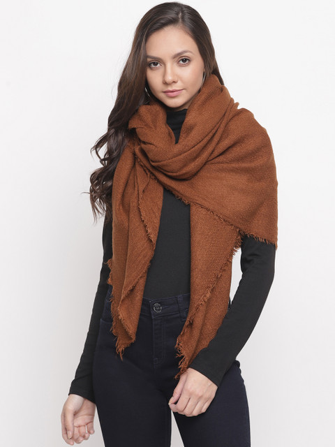 

Tossido Women Brown Solid Muffler