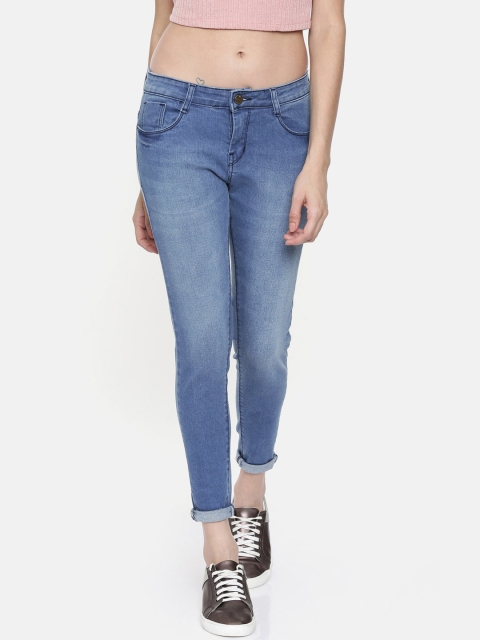 

ZHEIA Women Blue Skinny Fit Mid-Rise Clean Look Jeans