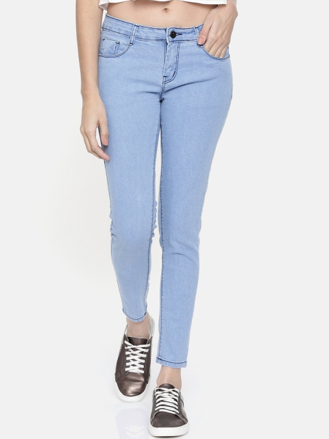 

ZHEIA Women Blue Skinny Fit Mid-Rise Clean Look Jeans
