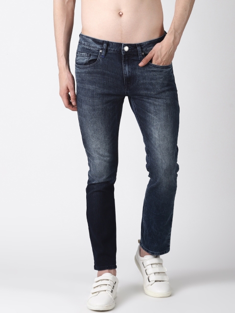 

Blue Saint Men Blue Slim Fit Mid-Rise Clean Look Jeans
