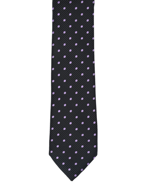 

Calvadoss Black & Purple Woven Design Broad Tie