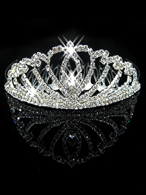 AQUASTREET Silver-Toned Embellished Tiara