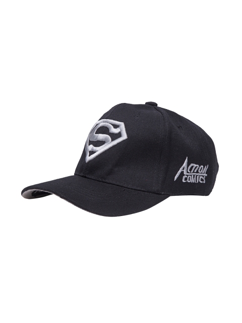

TREEMODA Unisex Black & Silver-Toned Embroidered Baseball Cap