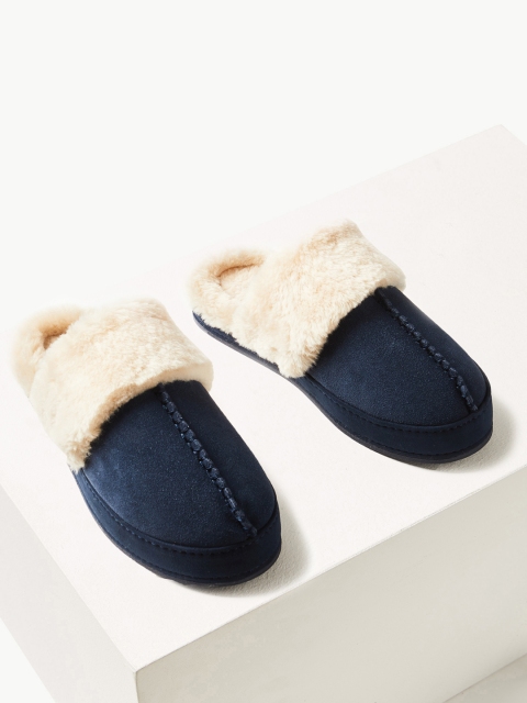

Marks & Spencer Women Navy Blue Slip-On Sneakers