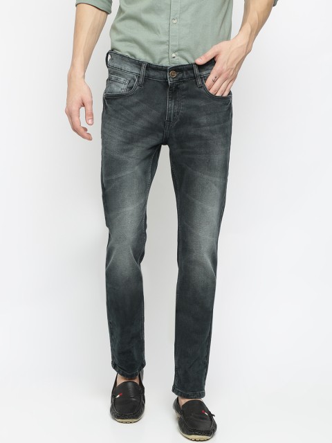 

Crocodile Men Grey Slim Fit Mid-Rise Clean Look Stretchable Jeans