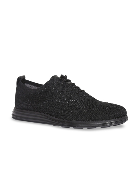 

Cole Haan Men Black Originalgrand Stitchlite Wingtip Oxford Sneakers