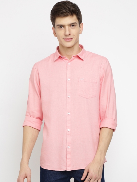 

Crocodile Men Pink Slim Fit Solid Casual Shirt