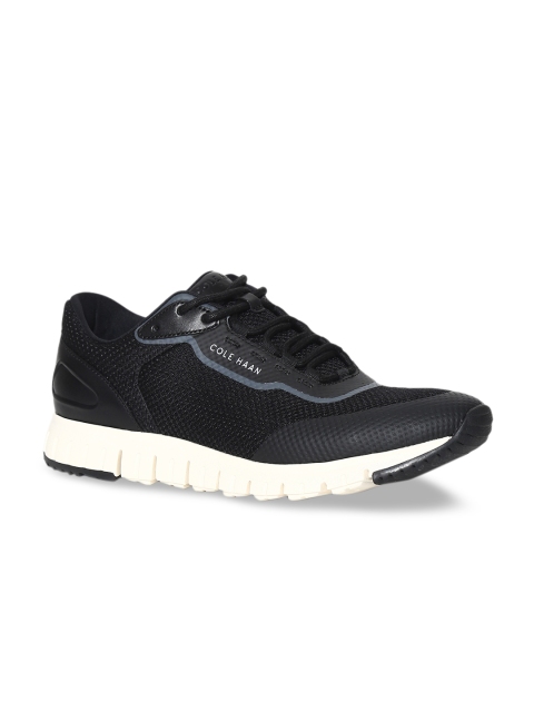 

Cole Haan Men Black Woven Design Lightweight Sneakers