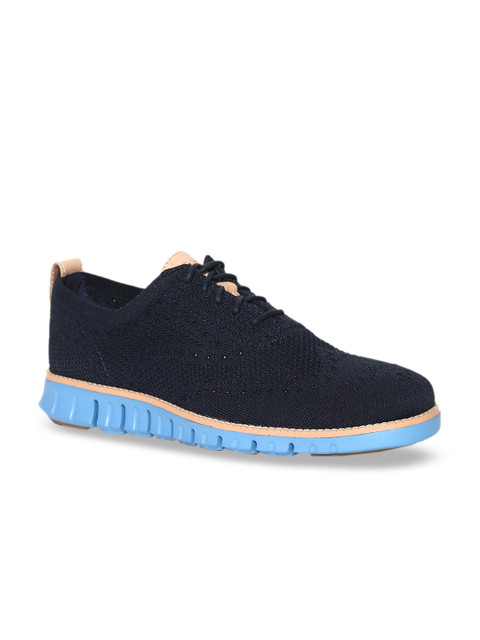 

Cole Haan Men Navy Blue Generation ZeroGrand Stitchlite Lightweight Sneakers
