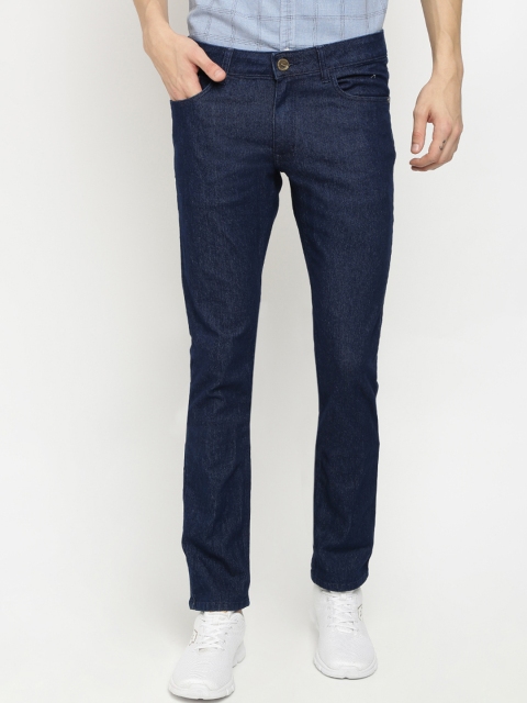 

Crocodile Men Navy Blue Slim Fit Mid-Rise Clean Look Stretchable Jeans
