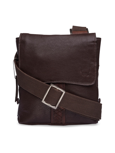 

Hidesign Men Brown Solid Leather Messenger Bag