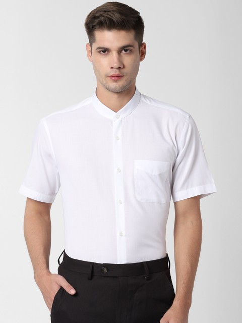 

Peter England Men White Regular Fit Solid Formal Shirt