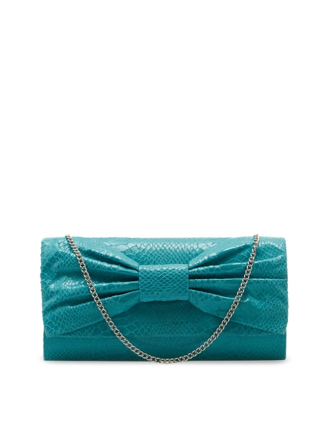 

Tarusa Blue Embellished Envelope Clutch
