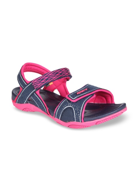 

Sparx Women Navy Blue & Pink Floater Sports Sandals