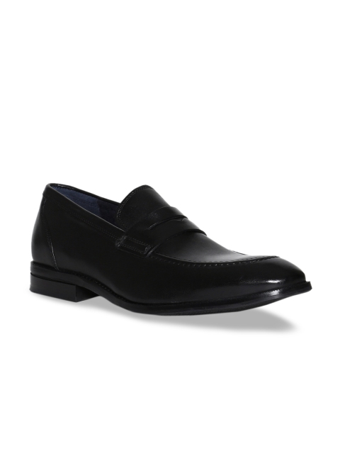 

Cole Haan Men Black Solid Lightweight Leather Formal Loafers
