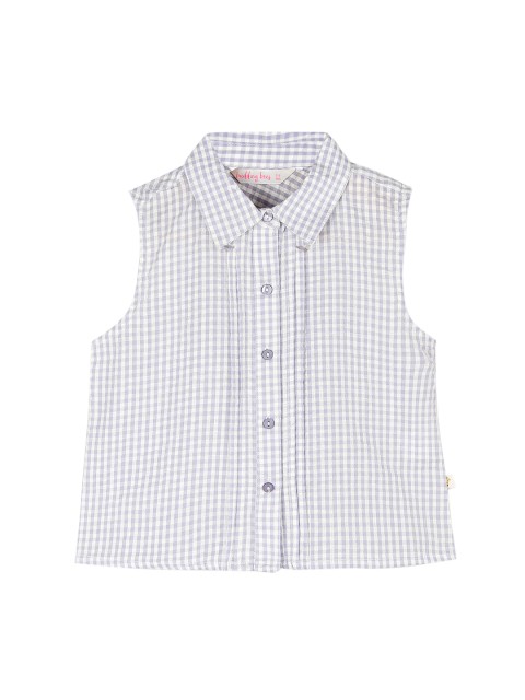 

Budding Bees Girls Purple & White Regular Fit Gingham Checked Casual Shirt