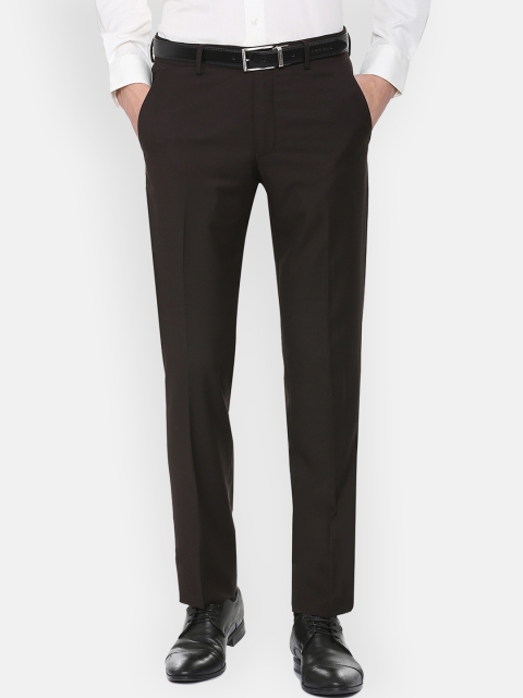 

Louis Philippe Men Black Regular Fit Solid Formal Trousers