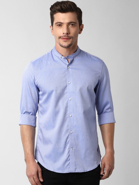 

Peter England Casuals Men Blue Slim Fit Checked Casual Shirt
